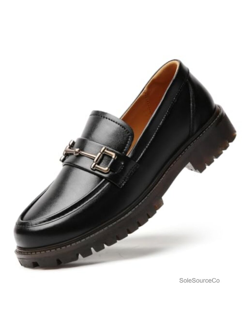 Womens Penny Loafers Leather Flat Comfortable Slip-On Shoes